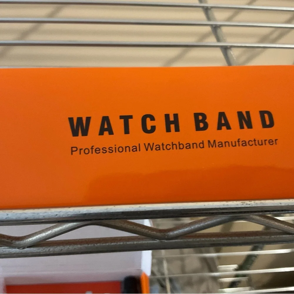 Gold Metal Watch Band with Case